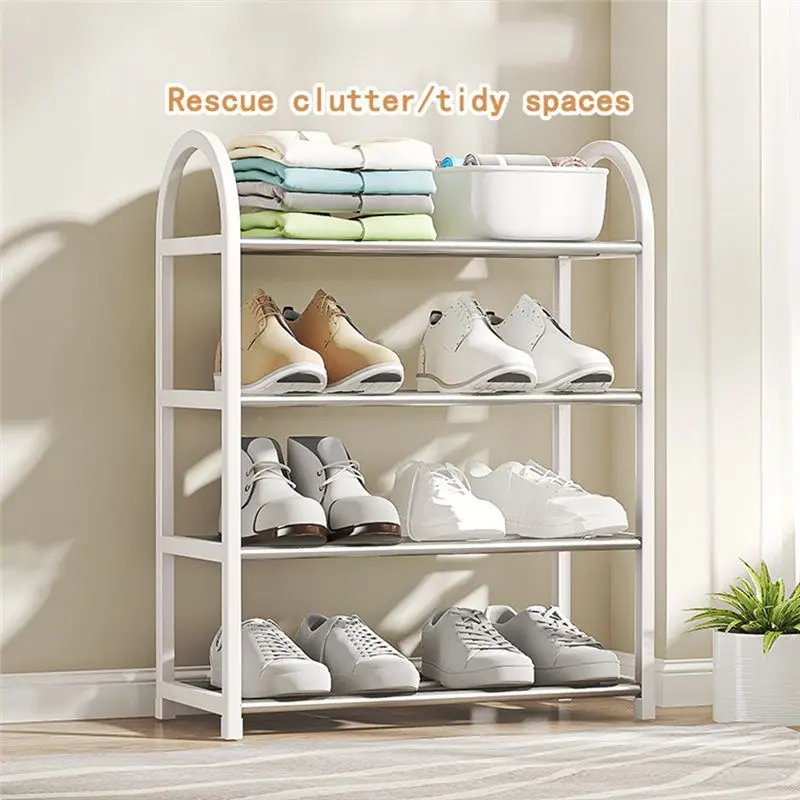 Hot Selling-Shoe Rack, Shoe Cabinet For Entrance And Front Door Entrance 4 Tier Shoe Cabinet, Easy To Install,Shoe Rack, Shoe Ca