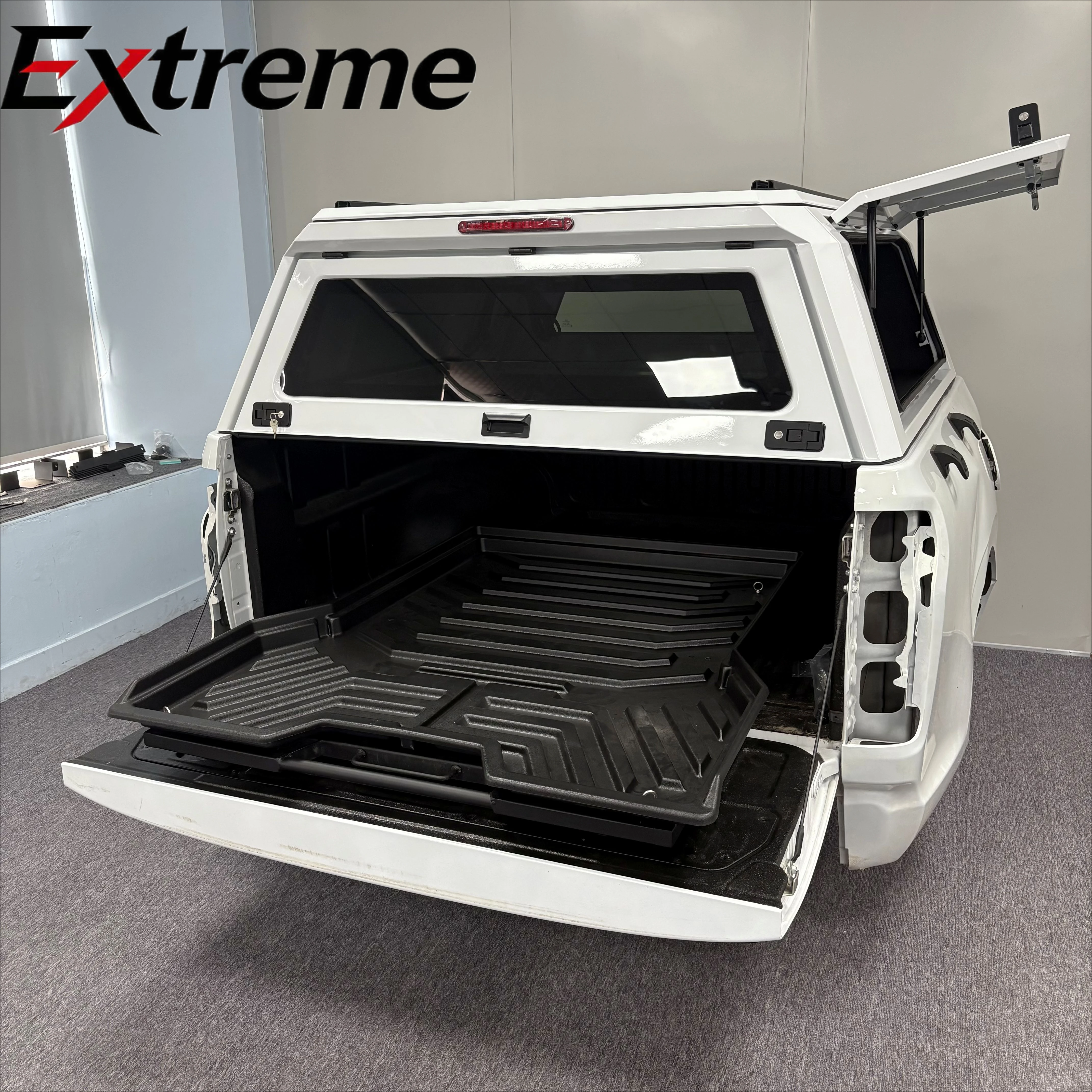 Factory Directly Sale Locking Aluminum Pickup Canopy Steel Ute Slide Tray Customized Logo for Hilux Ranger Tacoma Shark6 Poer