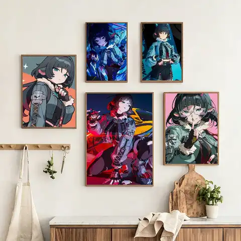 Zenless ZZZ J-Jane Doe Poster HD Self Adhesive Waterproof Wall Art Ideal for Home Office Dorm Gift Customizable