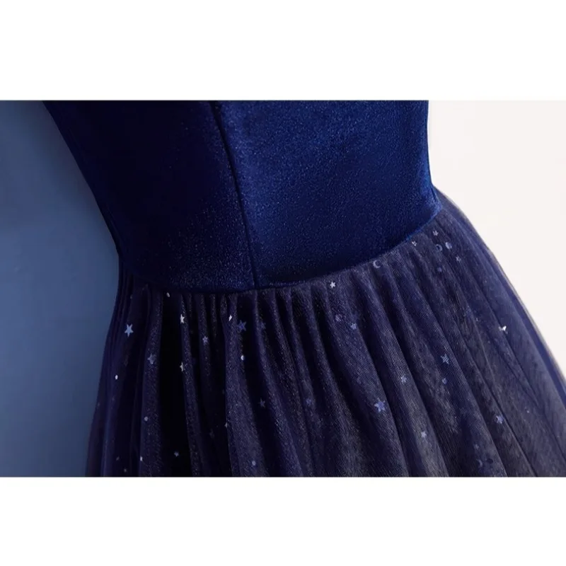 Nova cinta feminina banquete vestido de noite moda gradiente elegante vestido feminino para festa de casamento vestido formal feminino elegante