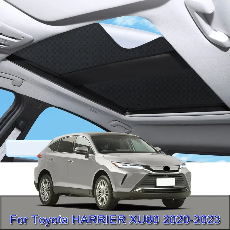 

For Toyota HARRIER XU80 2020-2024 Car Electrostatic Adsorption Sunroof Sunshade Heat Insulation Skylight Sticker Auto Accessory