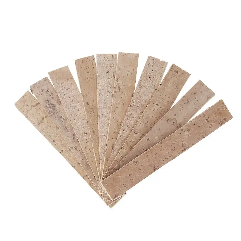 Durable Clarinet Neck Joint Cork Sheet, Natural Instrument Repair Accessories, 10Pcs per Pack