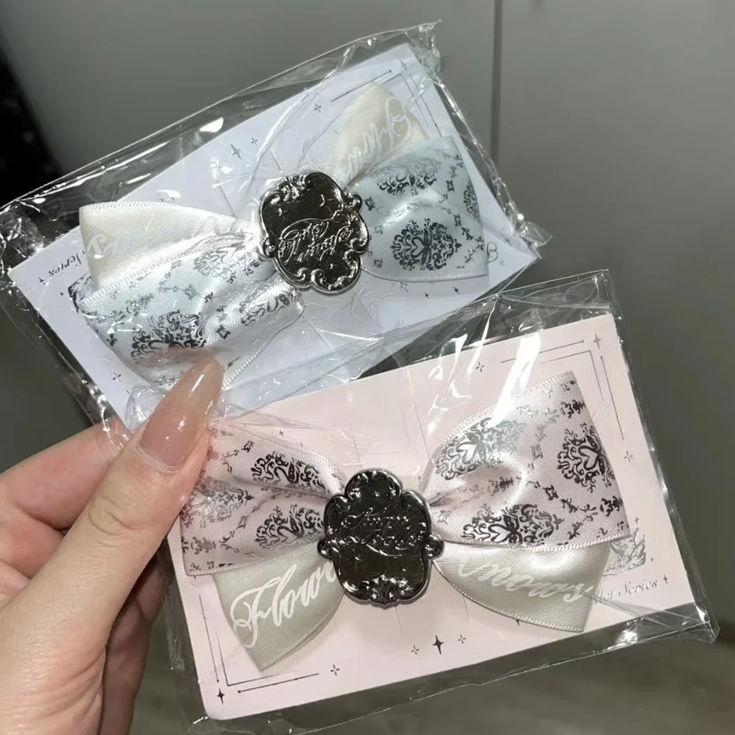 

Flower Knows Swan Ballet Hairpin Double Color Hairpin Princess Style Hair Ornament Milk Powder Milk Blue Cute and Sweet