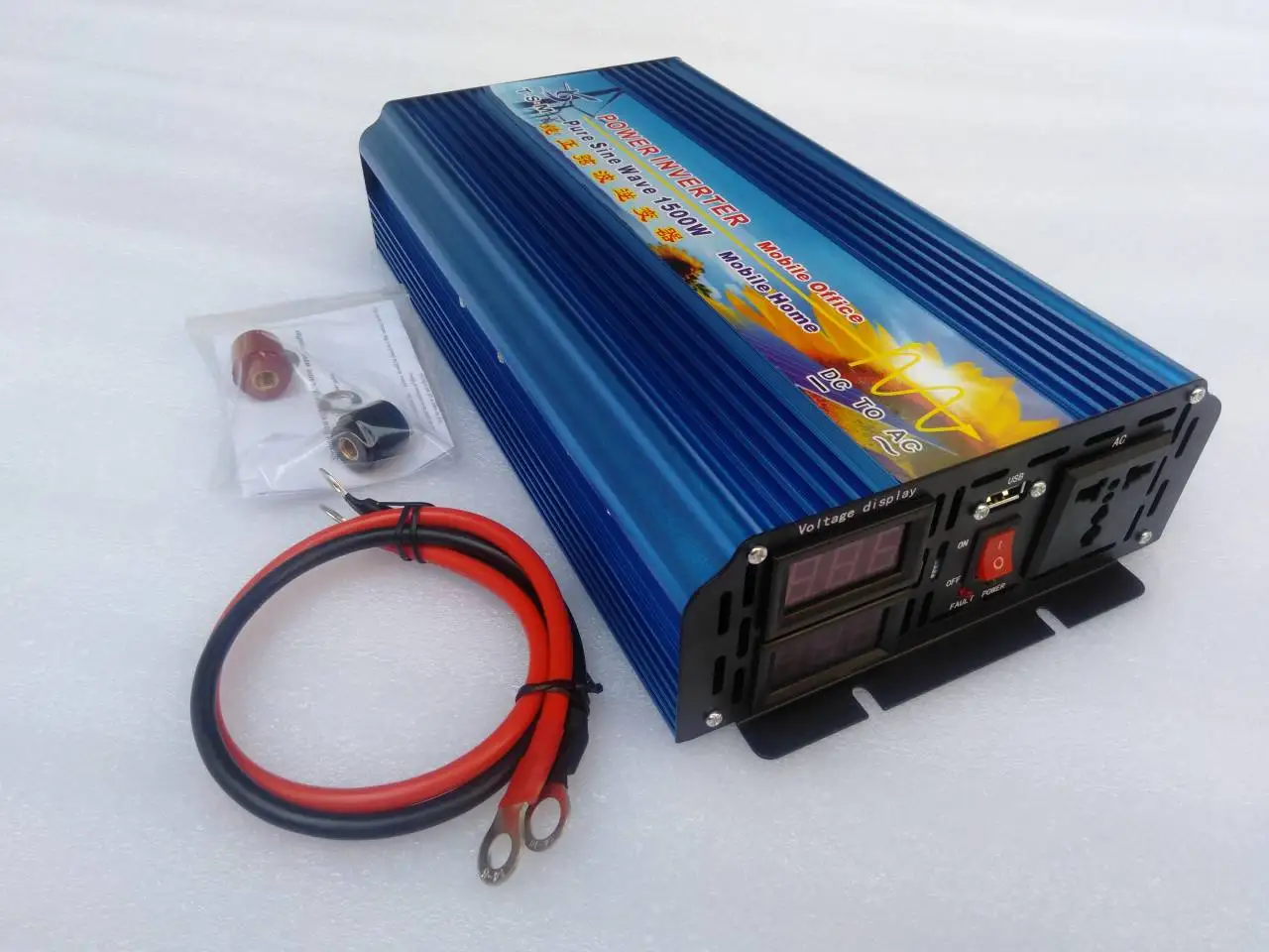 Home Use 1500W DC 12V/24V/36V/48V TO AC 100V/110V/120V/220V/230V/240V 50HZ/60HZ Pure Sine Wave Inverter Off Grid