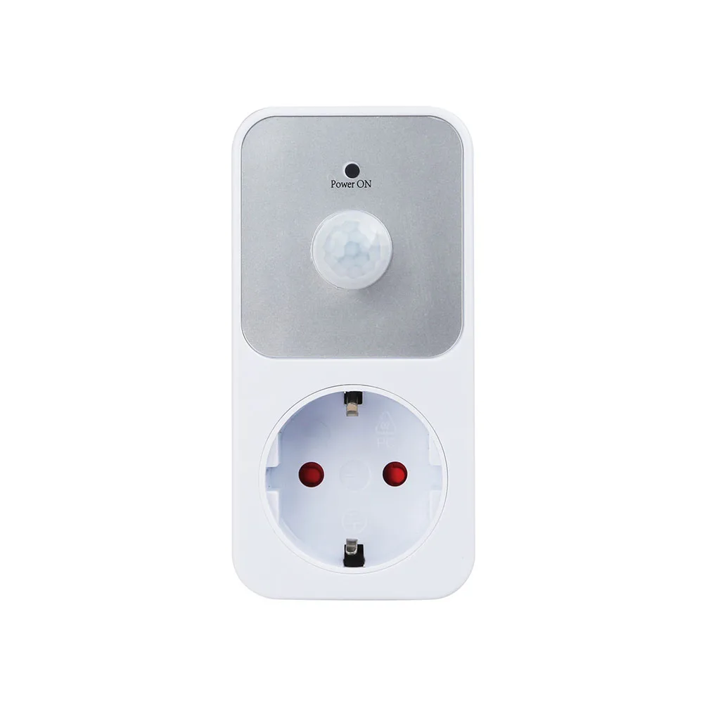 Automatic Power Socket Motion Detection Switch Home Automation 100-Degree Angle 1800 Power 8 Meters Detection Range