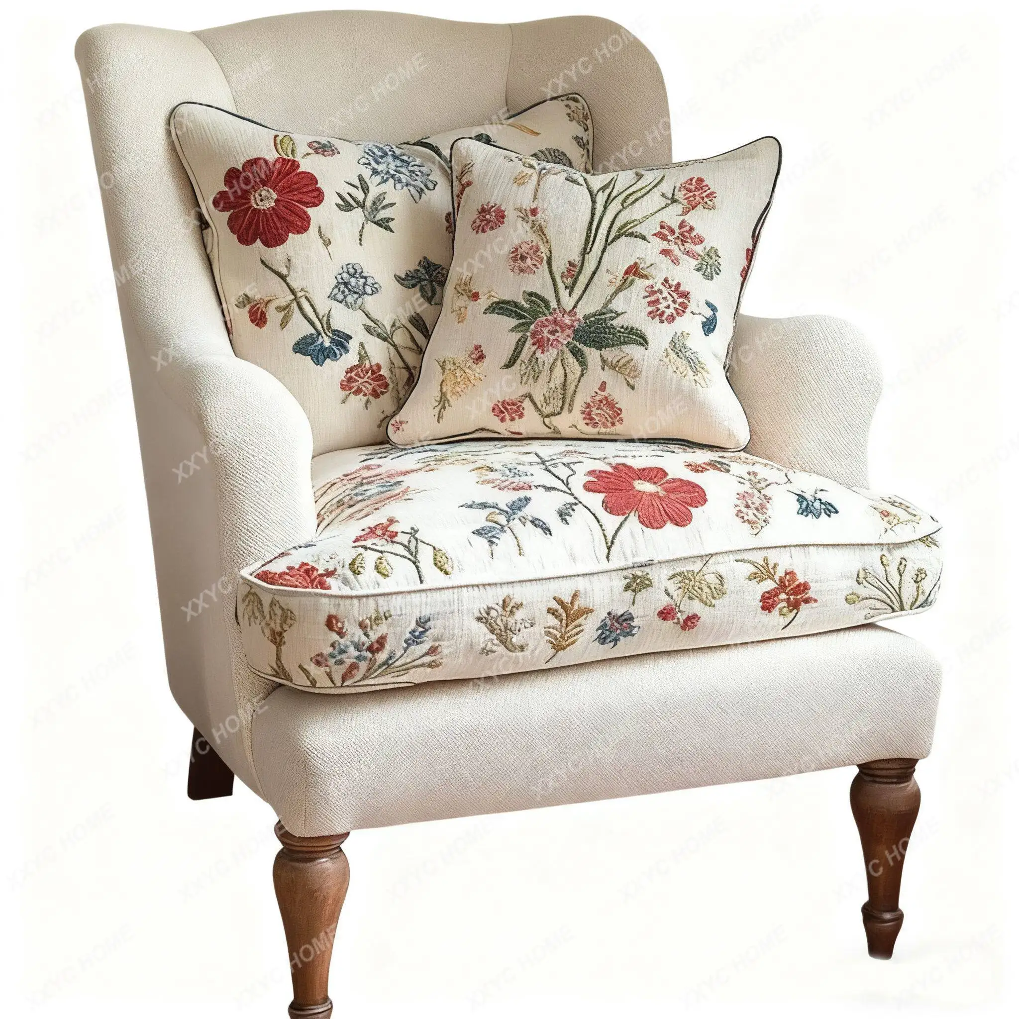 

country fabric tiger chair/reception sofa/hotel clubhouse sofa/single sofa leisure chair