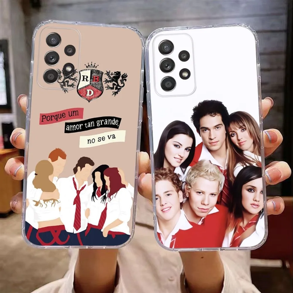 RBD R-Rebelde Telenovela Phone Case For Samsung Galaxy A71,70,52,51,40,31,A50,30S,21S,Note20ultra Transparent Cover