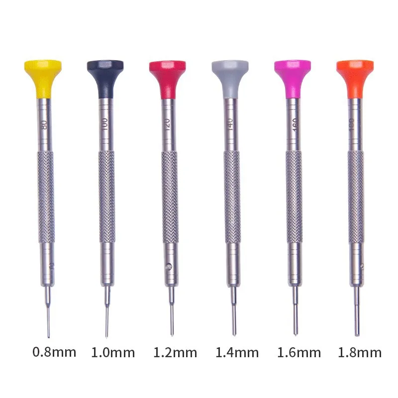 

6Pcs T-Type Slotted Precision Screwdriver Set Stainless Steel Watch Band Link Repair Tool