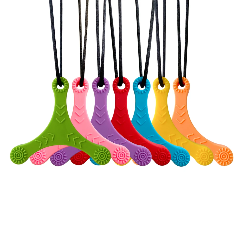 1/7Pcs Sensory Chew Necklaces for Kids with Teething, ADHD, Autism, Biting Needs, Oral Motor Chewy Teether, Chewlery Tool