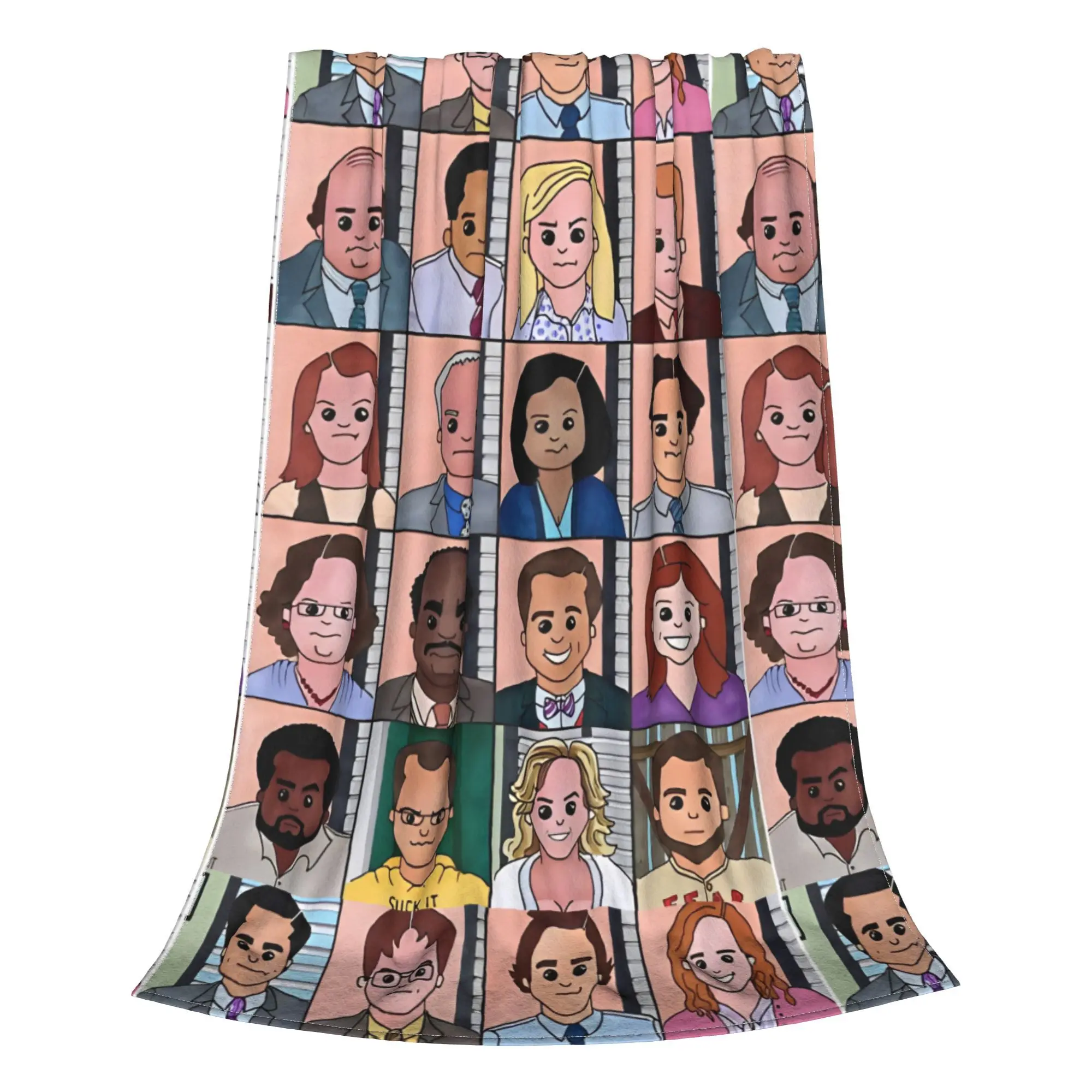 The Office Dunder Mifflin Bunch Blankets Velvet Summer Multi-function Throw Blanket for Bedding Bedroom Bedspreads