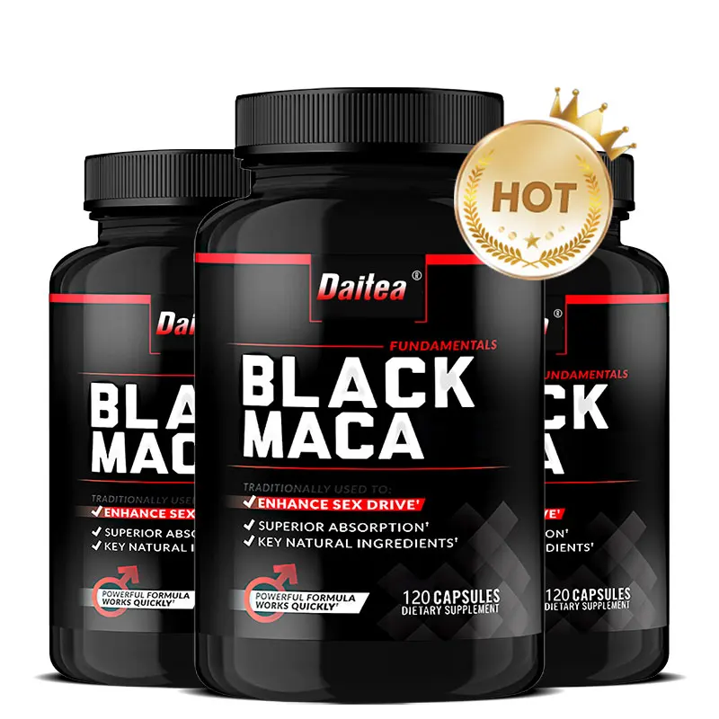 

Organic Black Maca Extract, Antioxidant, Supports Energy, Stamina, Mood Health, Antioxidant Support, 60/120 Capsules