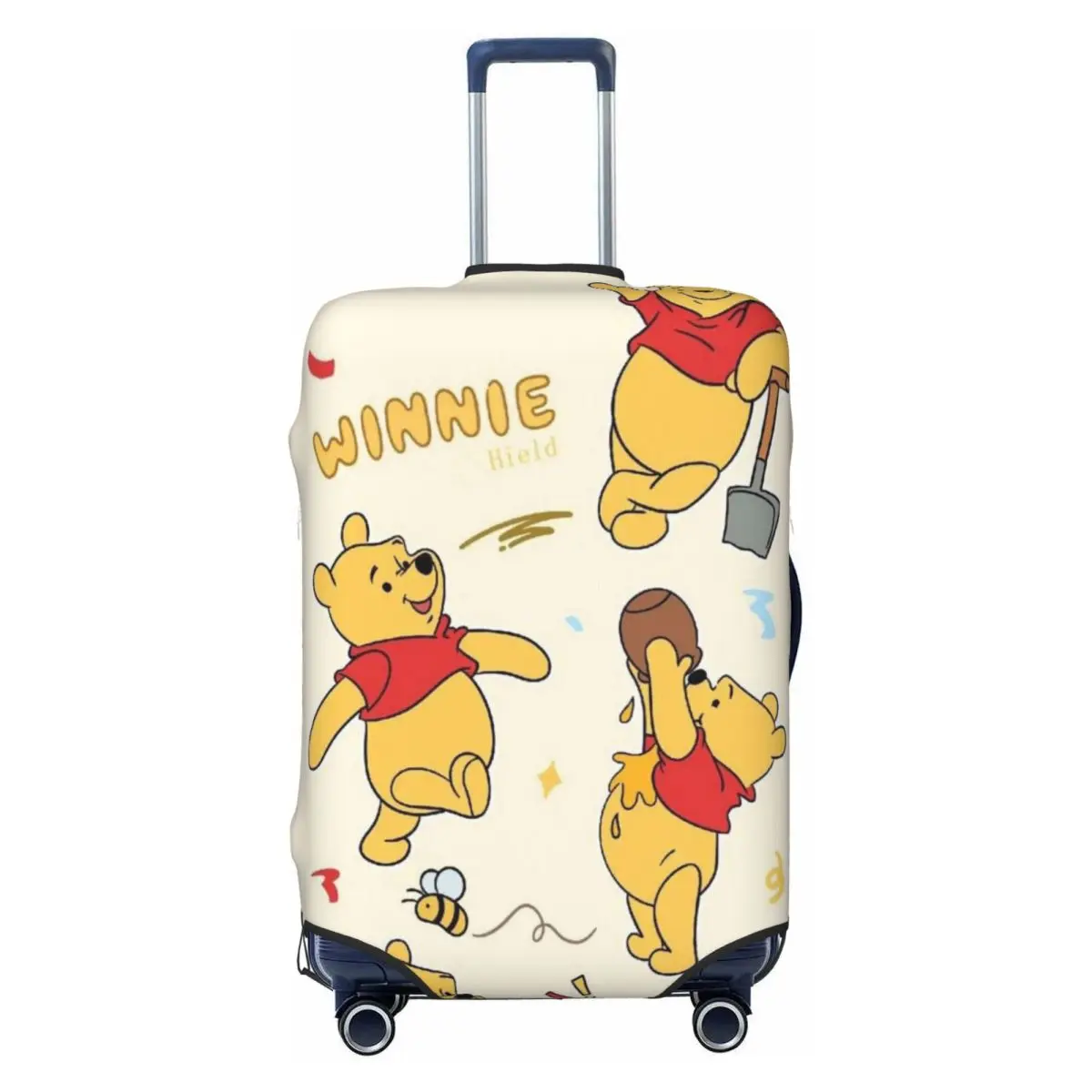 

Custom Winnie The Pooh Cartoon Luggage Cover Cute Suitcase Protector Covers Suit For 18-32 inch