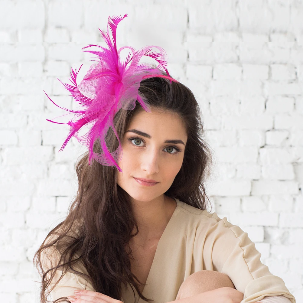 

Veil Fascinator Hair Clip Women's Hats & Caps Wedding Headband Fascinators Wedding Bridal Cocktail Headwear Fasciantor Headpiece