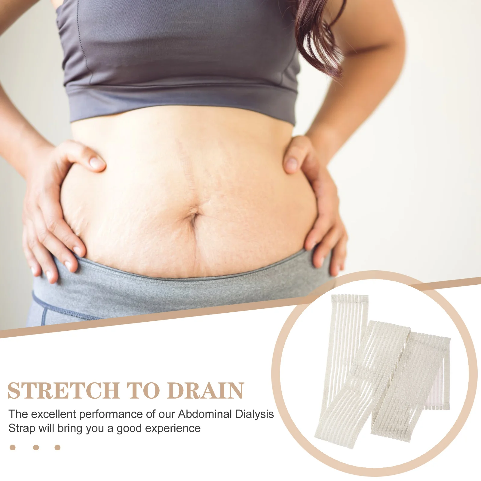 

Abdominal Dialysis Strap High-Grade Nylon Adjustable Catheter Fixing Belt For Peritoneal Patients Washable Reusable Drainage