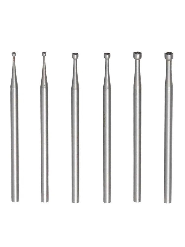 Round Sleeve Burs Carving Cutter 1.0mm, 1.4mm, 1.6mm, 1.8mm, 2.0mm, 2.3mm Carving Tools For Soft Metals Precision Cutting