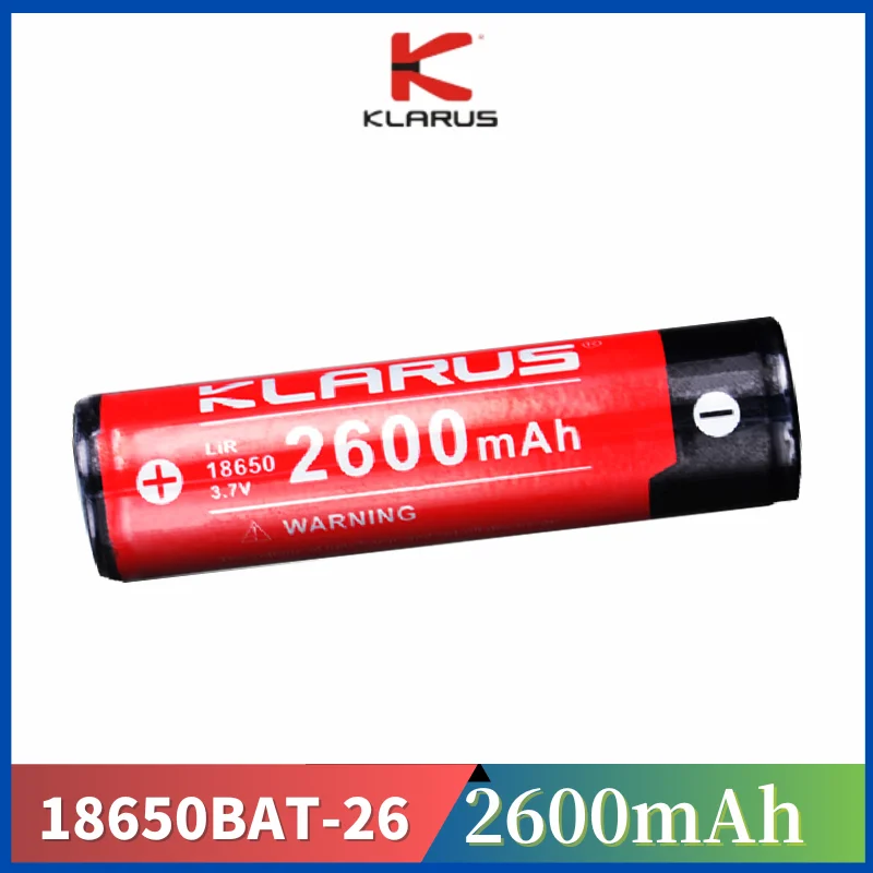 KLARUS BAT-26 Battery 5A  2600mAh  18650Li-ion Battery