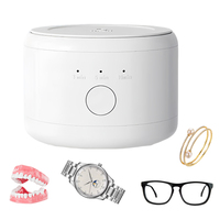 Ultrasonic Electric Cleaner Machine One-Touch Operation Automatic Cleaning Device USB Rechargeable for Cleaning Jewelry Glasses