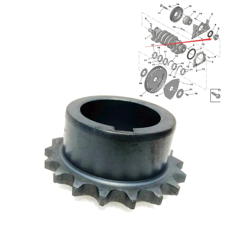 Engine Oil Pump Drive Gear 051383 For Peugeot 206/207/301/307/308/2008 For Citroen C2/C3/C4/Picasso/Elysee Timing Spacer