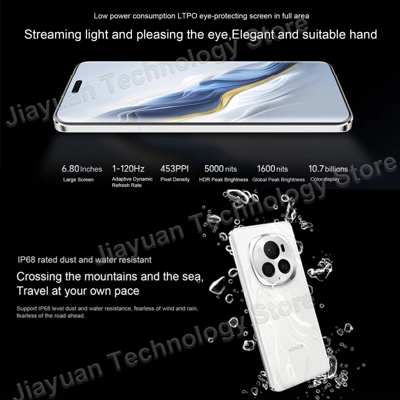 Imagem -03 - Honor-magic Pro 5g Celular 68 Tela 120hz Snapdragon Gen Câmera Bateria 180mp 5600mah Smartphone Gms Original