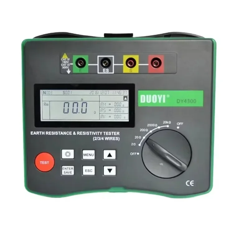 

DY4300 Resistance Tester Meter Digital Soil Earth Ground Resistance Voltage Tester