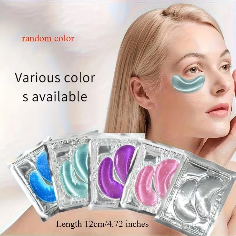 Pack of 10 Gel Eye Masks (Cold Compress), Suitable for Men and Women – Colors Selected at Random