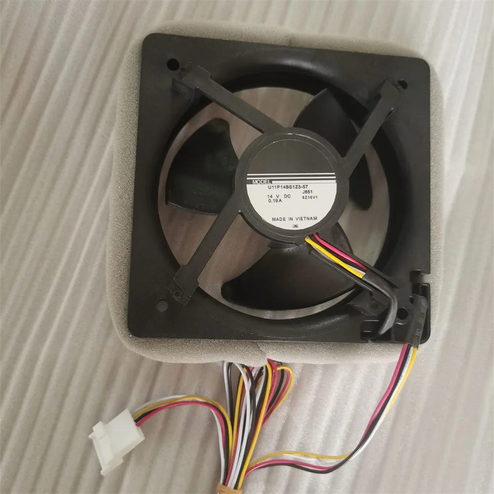 U11P14BS1Z3-57 14V 0.19A DC Axial Cooling Fan, Quiet Brushless Cooler for Electronics Server Equipment