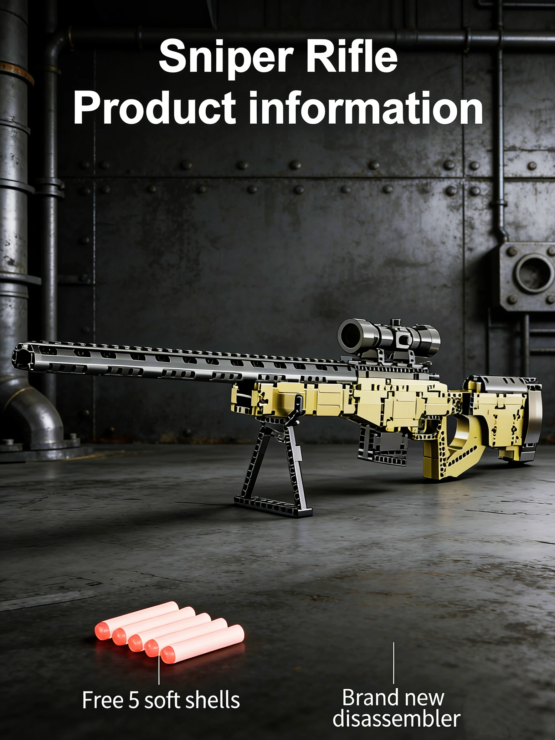 

Новинка 2026/979 шт., городская полиция, военная снайперская винтовка, строительные блоки, детский день, развивающая игрушка для мальчиков, подарок на Новый год