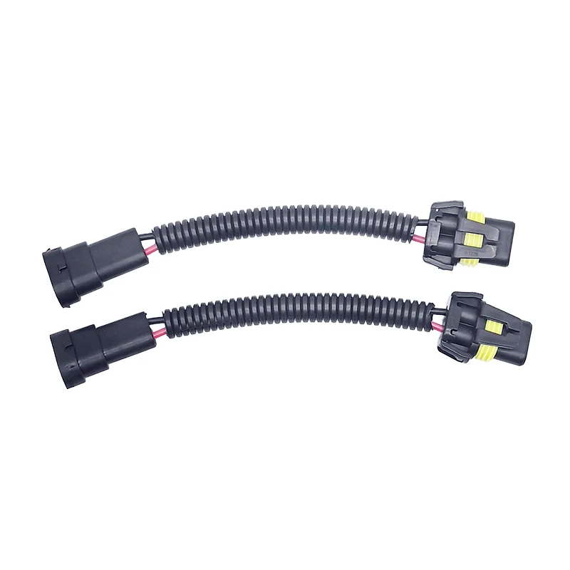 1/2/10Pcs H11 Male To 9005 9006 Female Adapter Socket Wiring Harness For Car Fog Lamp Headlight Plug Connector Conversion Cord