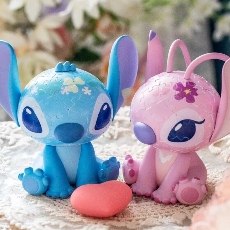 Disney 3d-Jp Lilo & Stitch Giocattoli Anime Stitch Figurine Angelo Luce notturna Ragazze Kawaii Stitch Lampada da notte Decorazione della stanza Regalo