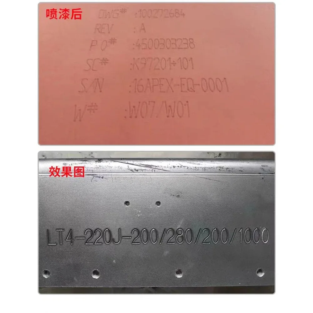 Portable Engraving Machine Printing Area 180x90mm, Metal Marking for Truck Large Vehicle Chassis Number Frames Engines Engraving