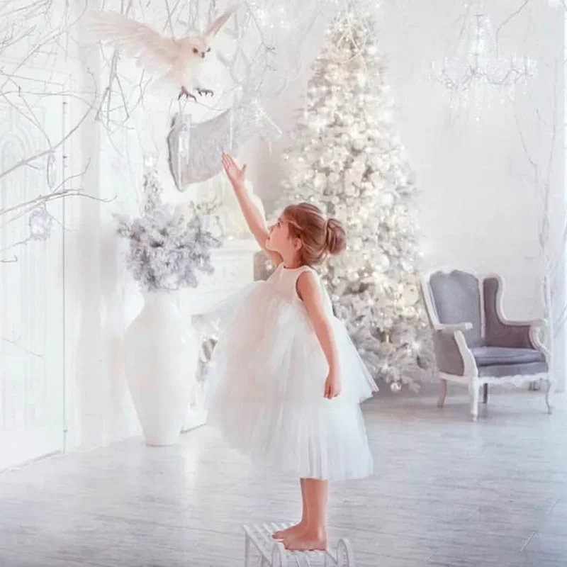 Robe de soirée de luxe pour enfants, robe de cérémonie de Noël pour enfants, tutu en dentelle, robe de demoiselle d\'honneur, mariage et anniversaire