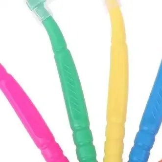 

10PCS Portable Interdental Brush Clean L-shaped Orthodontics Braces Inter Dental Cleaning Travel Between Teeth Mini Toothbrush