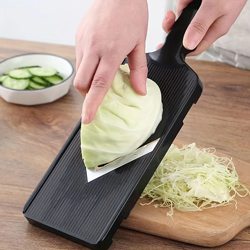1 pieza de máquina triturada de repollo de acero inoxidable, rebanadora de patatas, limón, pepino y rábanos