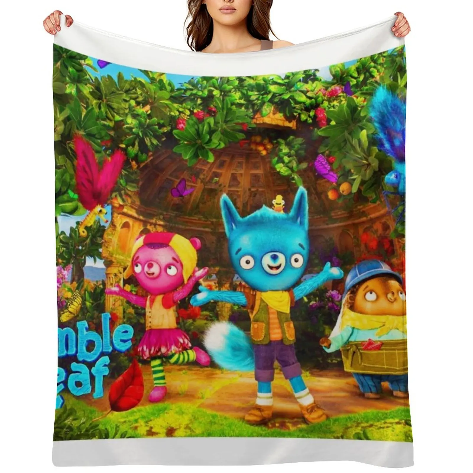 

Tumble Leaf characters tumble leaf season 5 stuffed animal birthday Throw Blanket Winter beds Bed Bed Fashionable Hairy Blankets