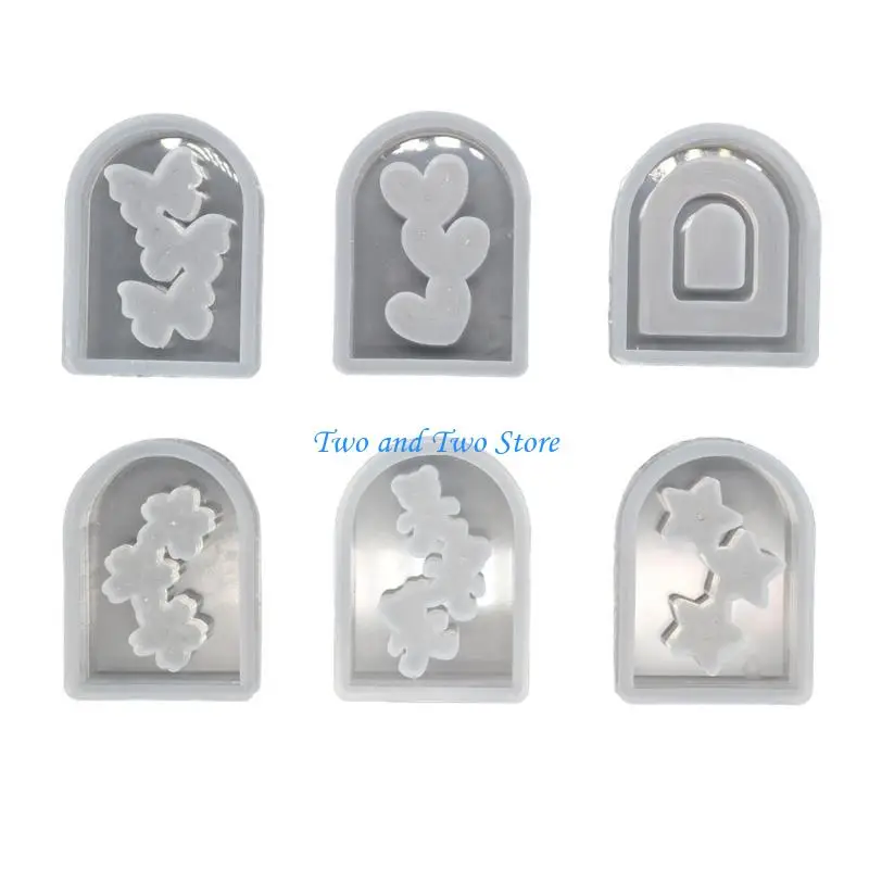 

HX6F Beginner Friendly DIY Craft Mold Keychains and Phone Covers Accessory Resin Mold