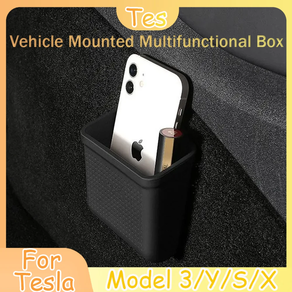 

Series Storage Box For Tesla Hidden Silicone Easy Install Bag Model 3 S X Y 2022 New Auto Interior Accessories Universal Parts