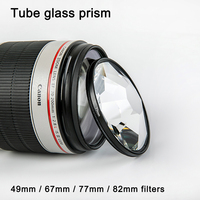 Photography Foreground Blur Film Props 77mm 82mm 8-sided Camera Filter Kaleidoscope Effects Glass Prism SLR Accessories Filter