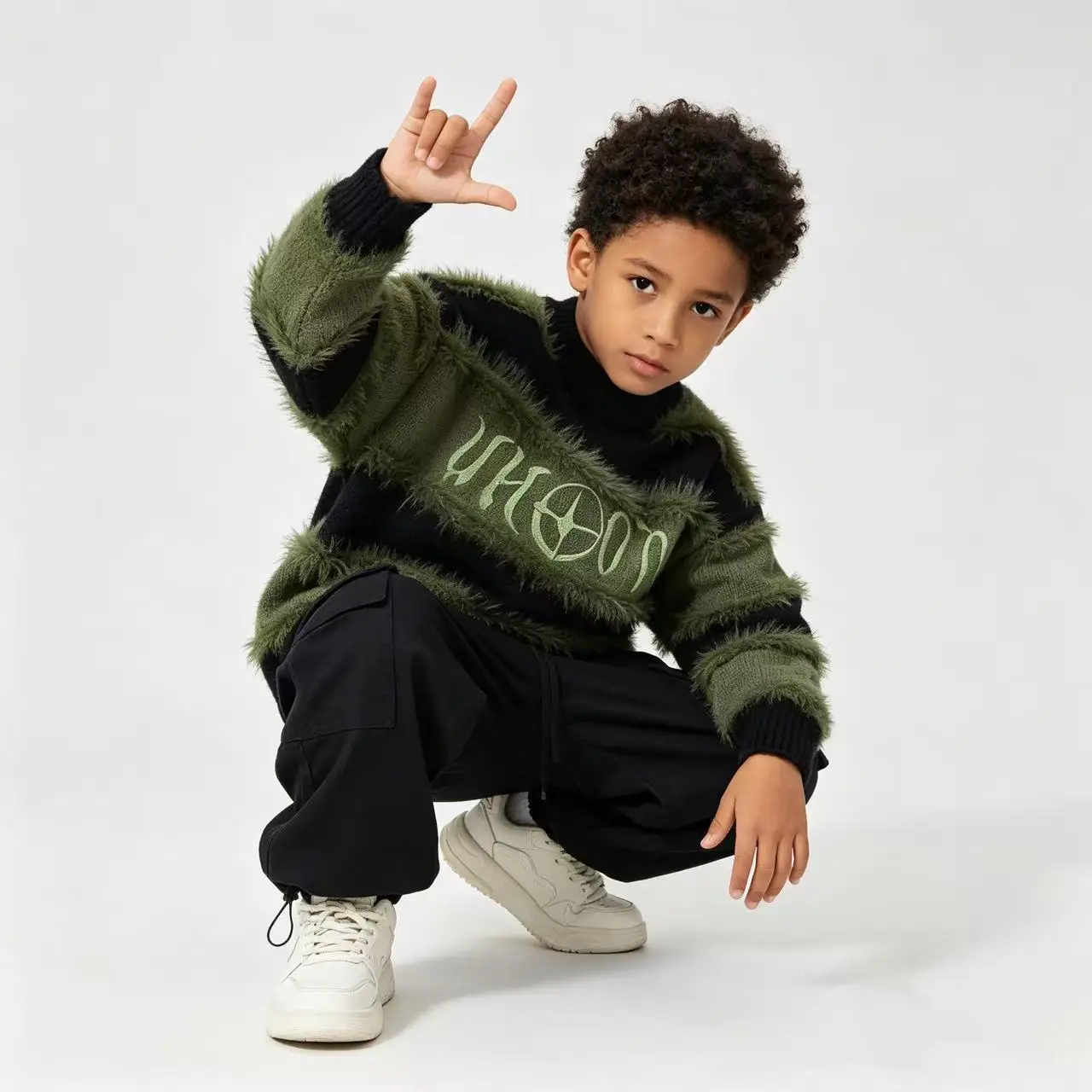 1-8Y 2026 Winter Baby Boys Loose Jumper Sweaters Knitwear Autumn Kids Clothes Boy Soft Knitted Sweaters Striped Pullover Outwear