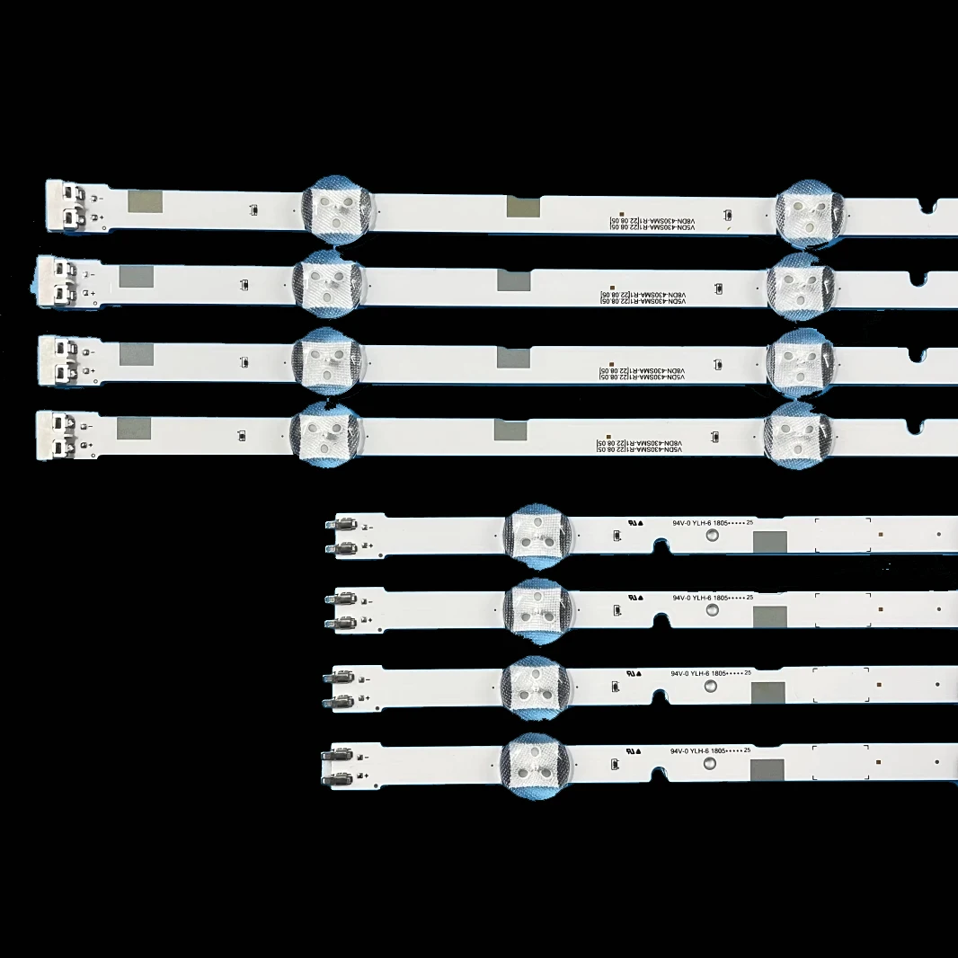 8pcs LED V8DN-430SMA-R1 V8DN-430SMB-R1 for 2015 SVS43 FCOM FHD DOE B UE43N5000AU UE43N5100AU UE43N5300AU UE43N5380AU UA43N5100