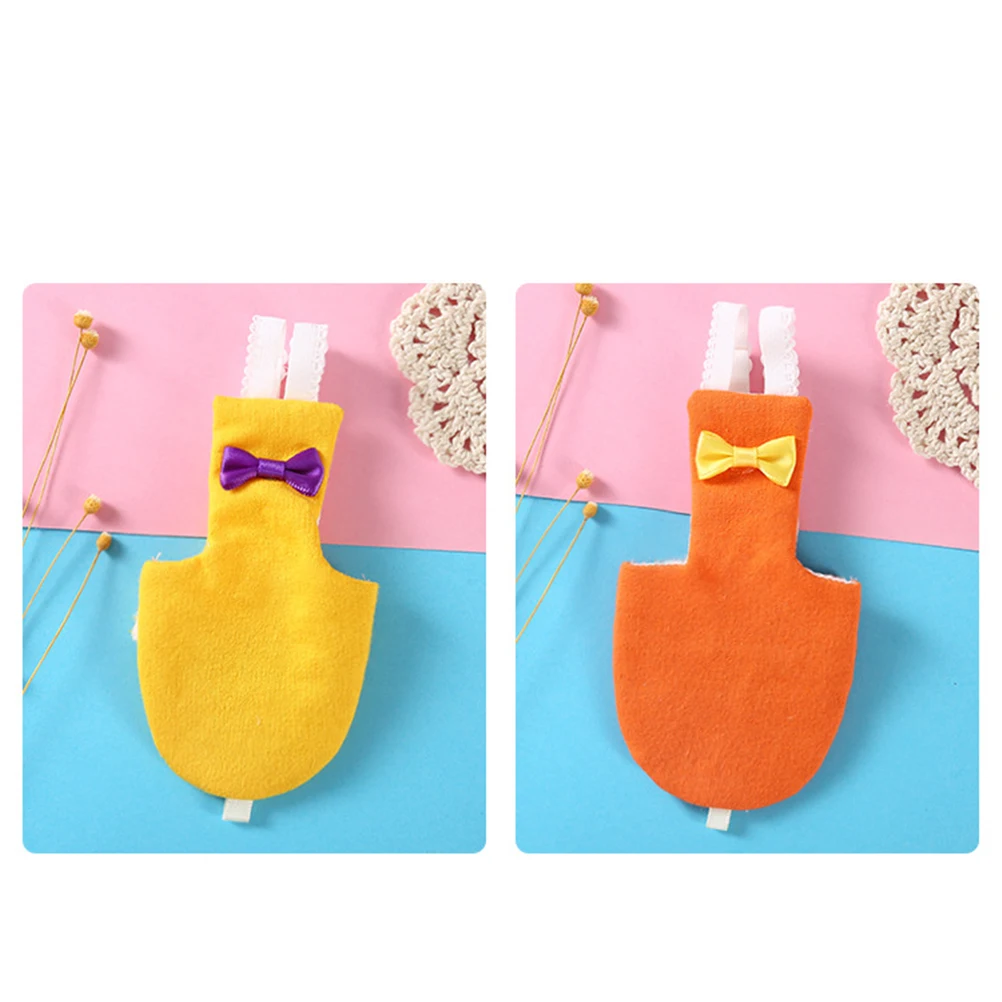 

Birds Parrot Flight Suit Clothes Pigeon Washable Orange Pet Flying Costume Where