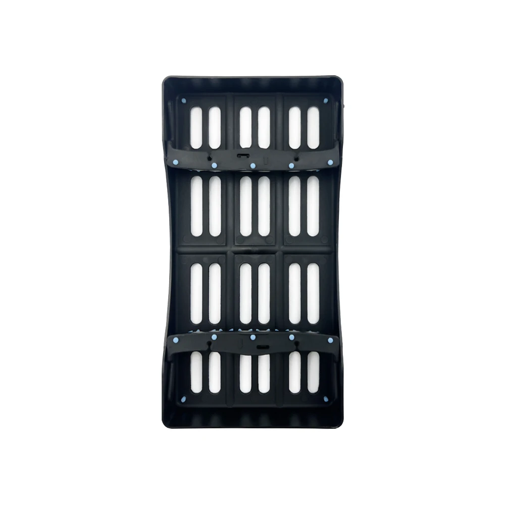 7 löcher Dental Sterilisation Box Für Instrumente Füllung Spatel Kunststoff Desinfektion Tablett Box Halter Rack Platte Zahnmedizin Werkzeug