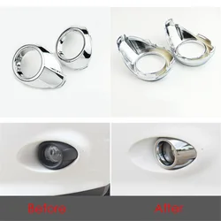 2pcs Per Set Car Styling Front Fog Lamp Frame Modified Head Fog Light Decoration Cover for Ford Focus 3 Accessories ABS Chrome