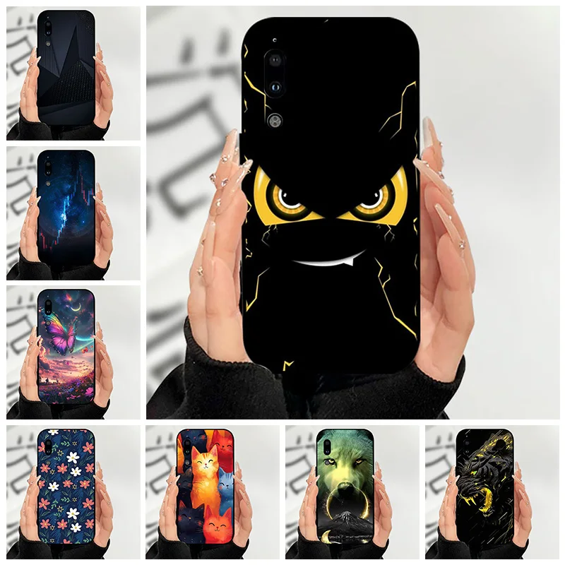 Чехол для Sharp Aquos C10, черный силиконовый мягкий чехол для Sharp Aquos S2, противоударный чехол из ТПУ с мультяшной росписью, чехол для телефона Funda Capa