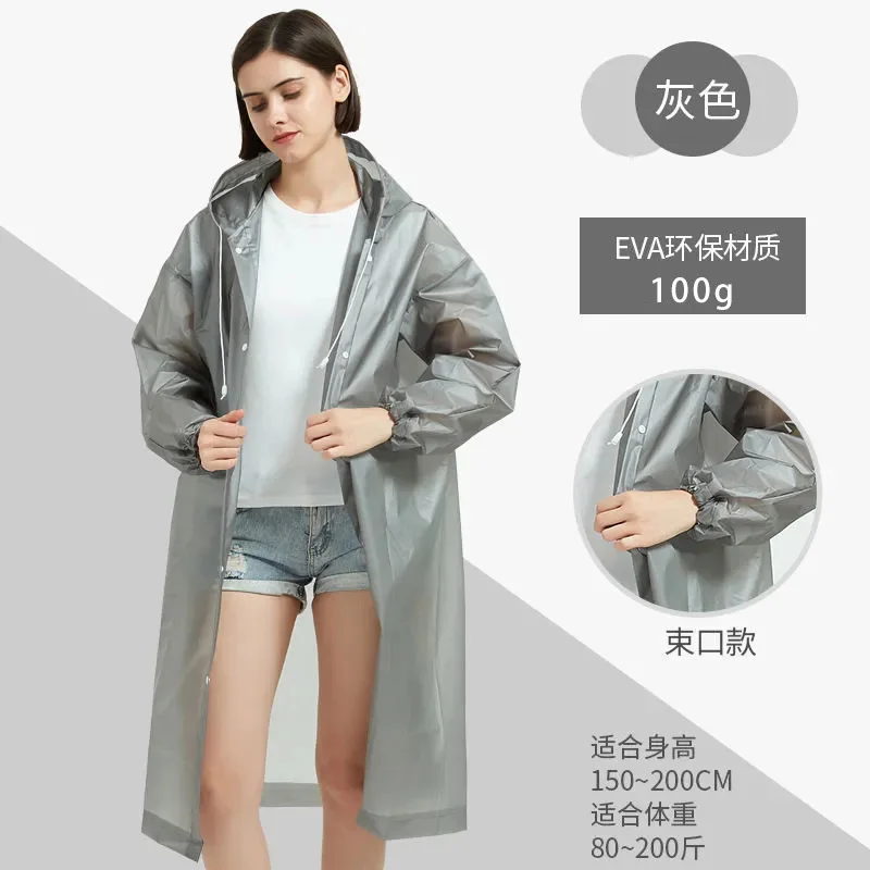 

New Thick and Wear-resistant Unisex Raincoat Portable Adult Travel Outdoor Waterproof Raincoat Full Body Raincoat