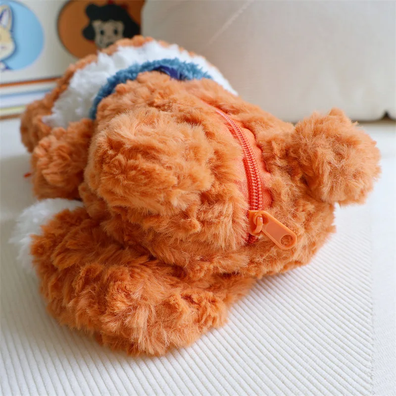 Zaini in peluche di volpe mucca delle Highland Simpatici animali Borse da scuola soffici Astuccio morbido Kawaii Borse a tracolla Regali di compleanno per bambini