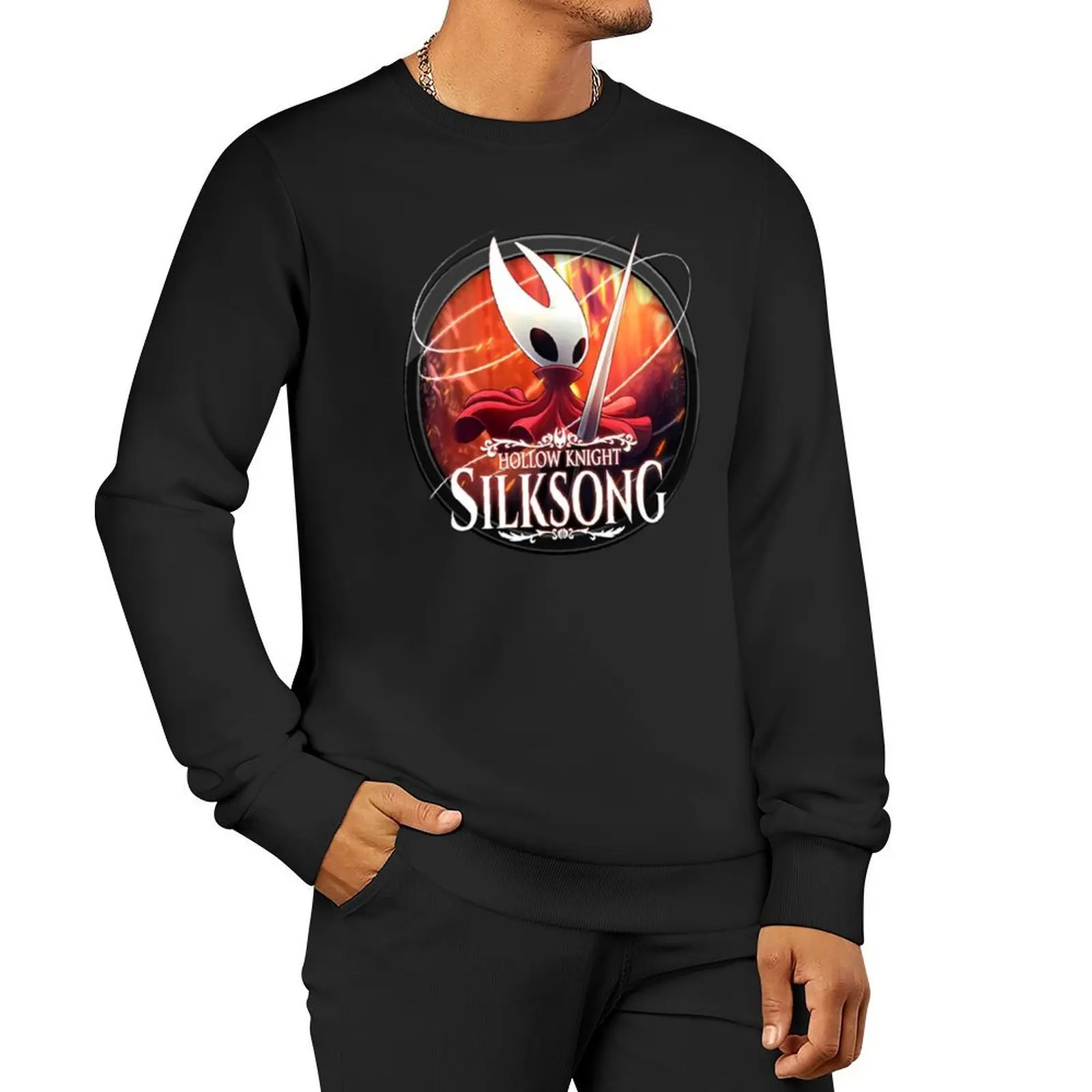 مجموعة تي شيرت رجالي من Hollow Knight Silksong بلوفر رجالي مصمم ملابس للرجال ملابس رجالية سترة رجالية