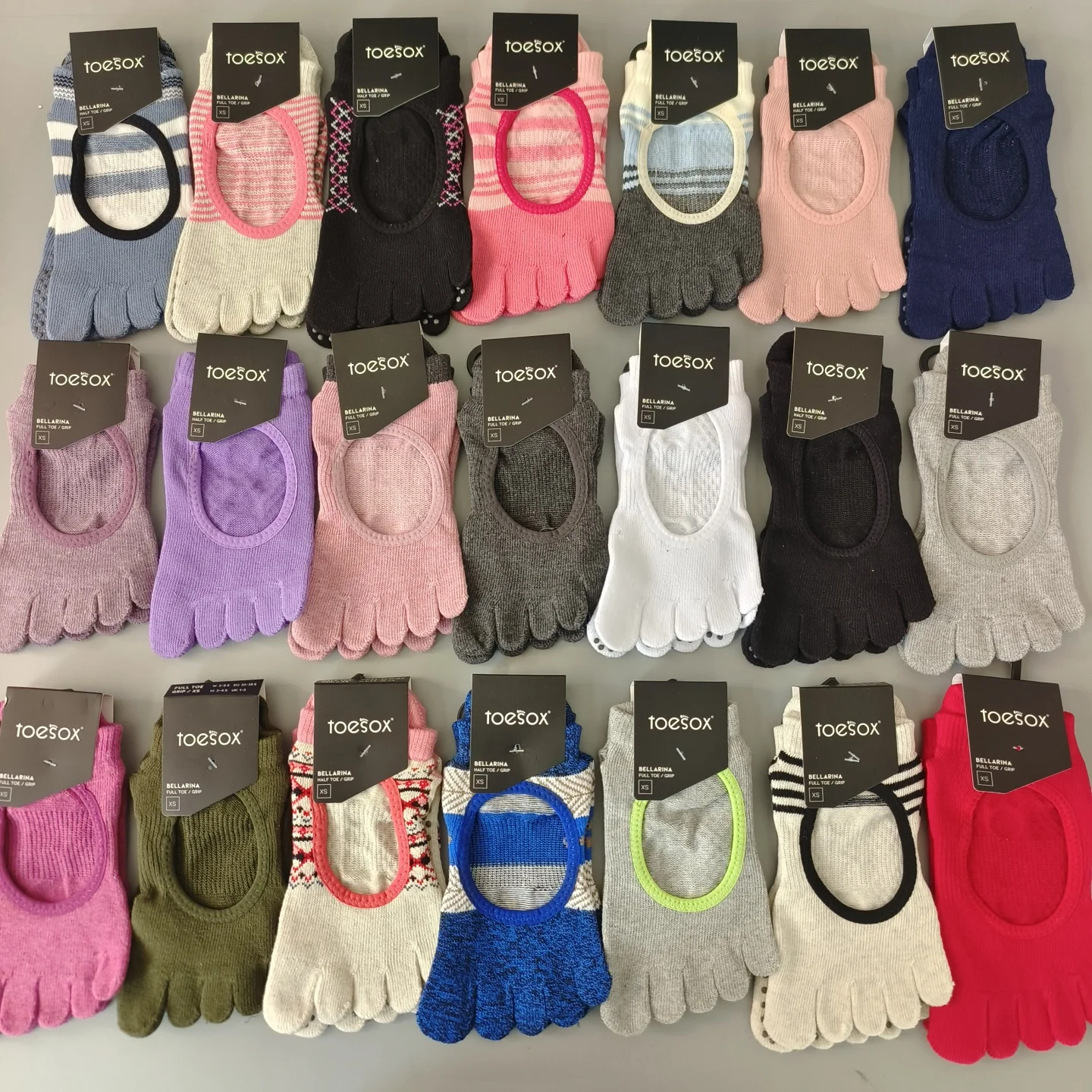 Pilates Yoga Training - Toesox Yoga Socks Women's Indoor Five-Finger