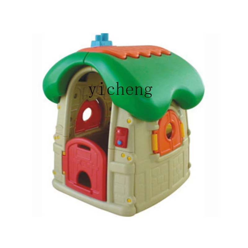 

Tqh Game House Plastic Children's Naughty Paradise Outdoor Play House Chocolate Forest Factory Direct Sales