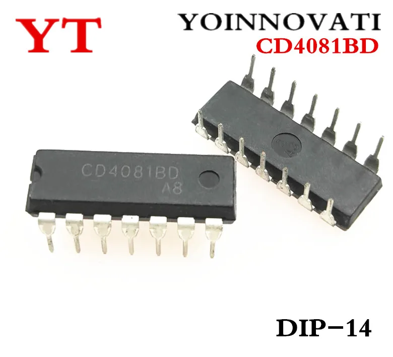 CD4081BD CD4081 DIP-14 , 100 PCes pelo lote YOINNOVATI