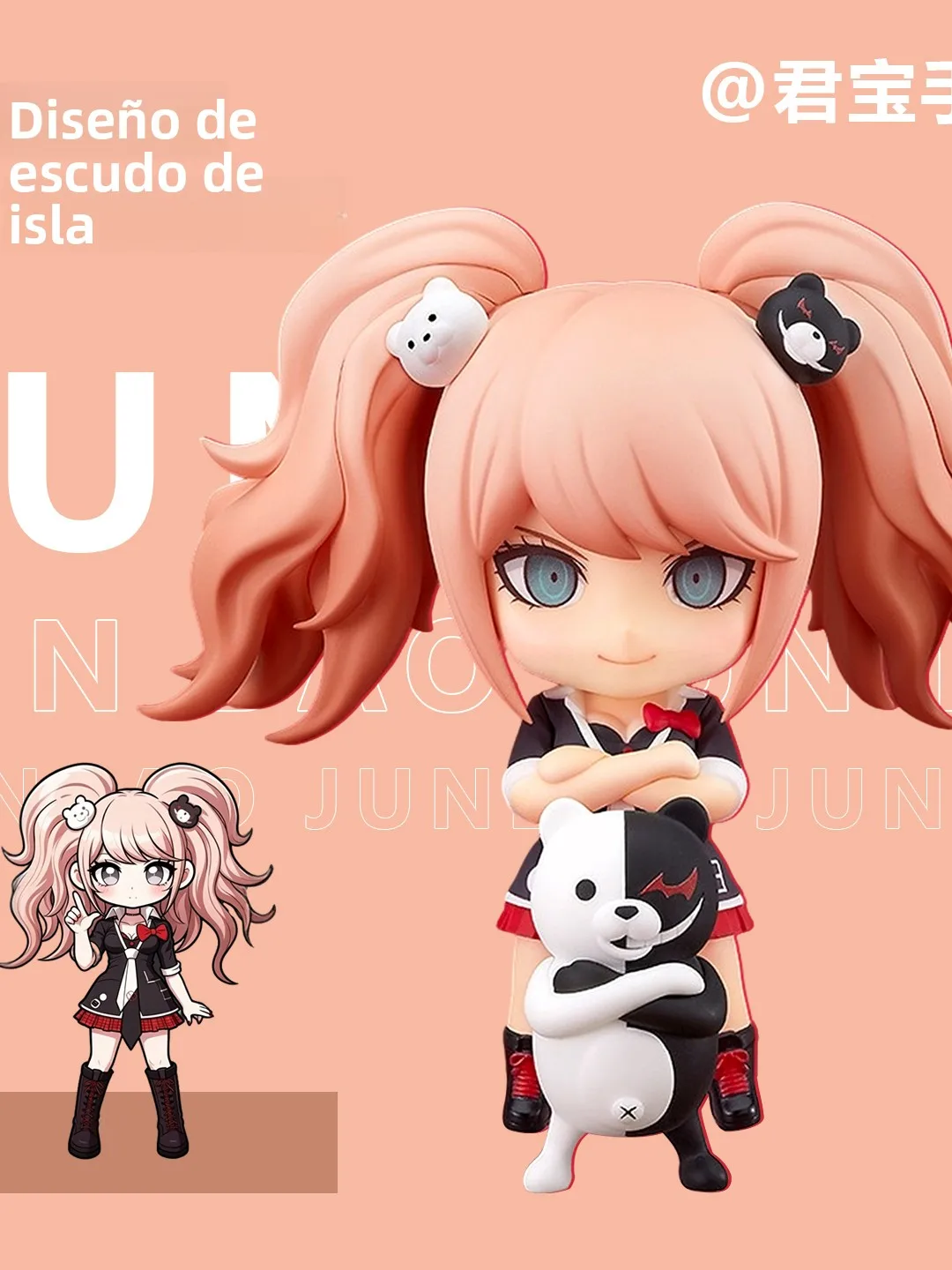 Figura de Anime Q Version Touken Ranbu 1398 Odaiba Shield Girl con Rostro Intercambiable, Figura de Arcilla Coleccionable